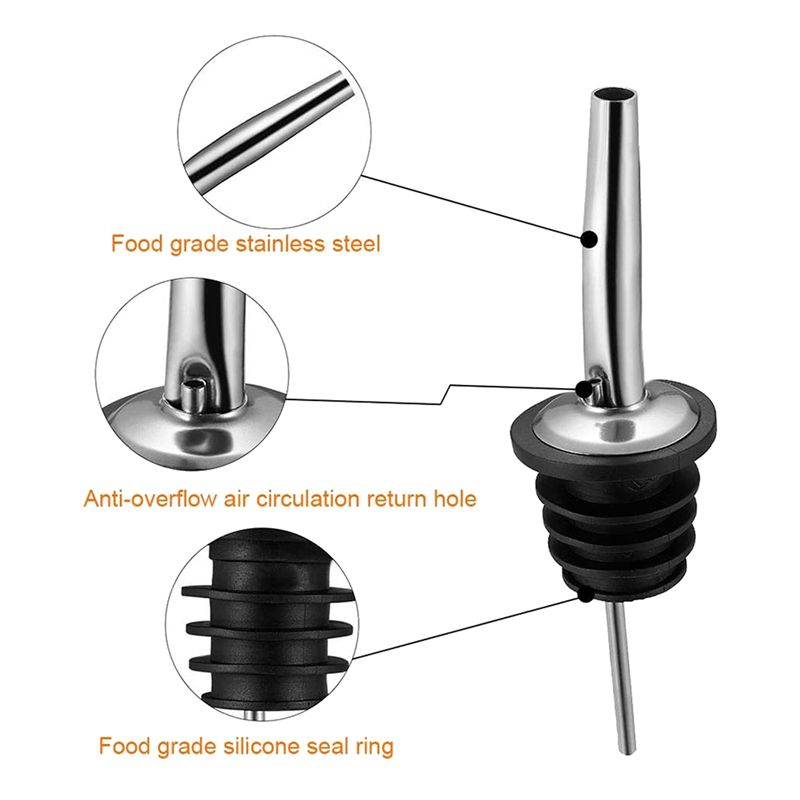 AB11-60Pc ที่รินเหล้าสแตนเลส,  - Speed Pourer Cap บทวิจารณ์และราคา