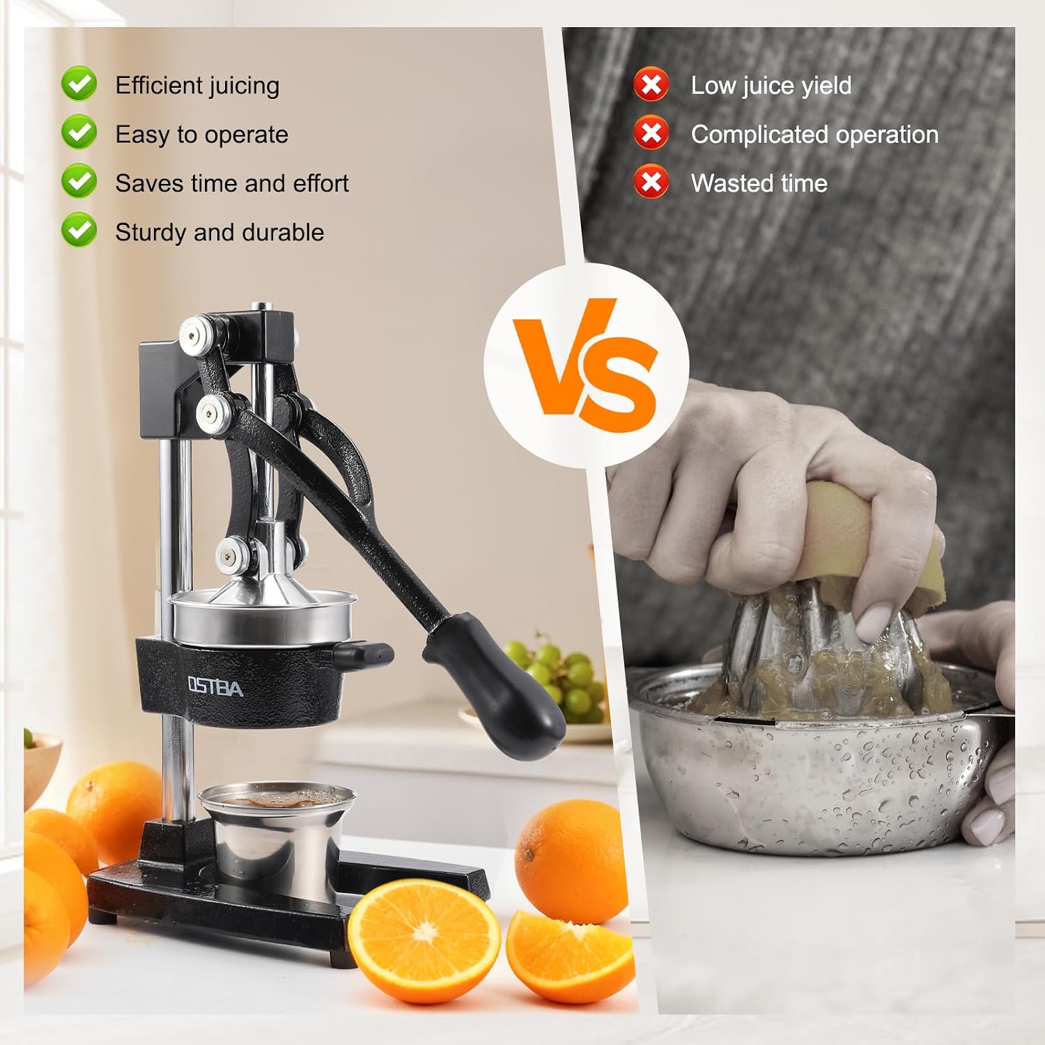 เครื่องคั้นน้ำผลไม้แบบมือหมุนท - Citrus Juicer Bar บทวิจารณ์และราคา