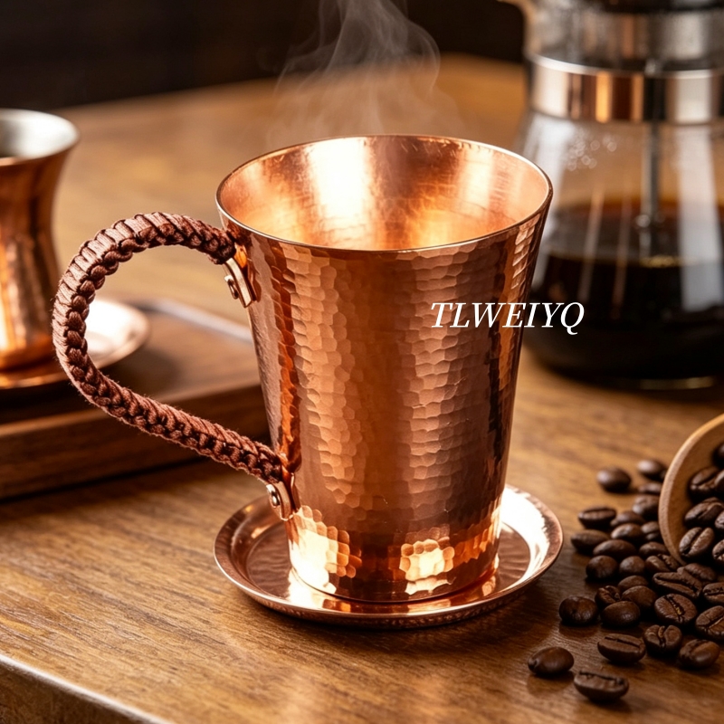 แก้วกาแฟทองแดงวินเทจ มีฝาปิด 4 - Mule Copper Mug บทวิจารณ์และราคา